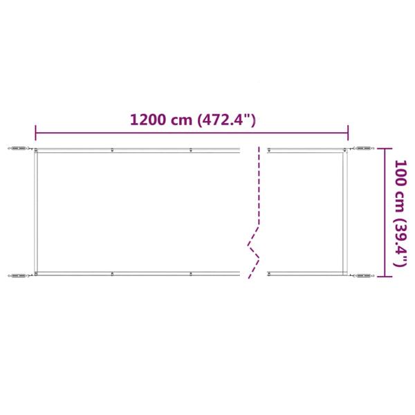 Senkrechtmarkise Hellgrün 100x1200 cm Oxford-Gewebe