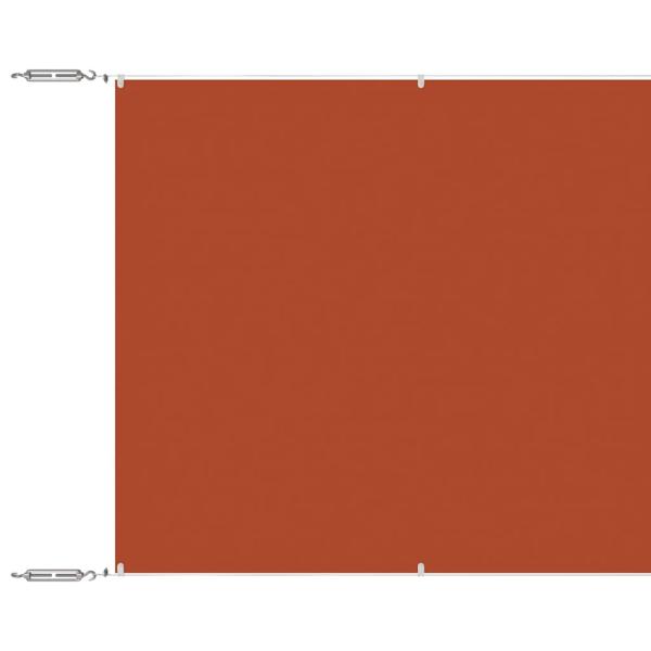 Senkrechtmarkise Terrakotta 100x1200 cm Oxford-Gewebe