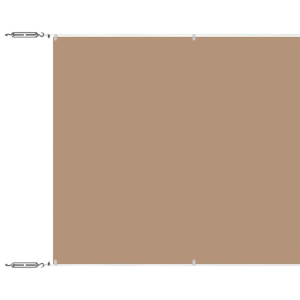 Senkrechtmarkise Taupe 140x600 cm Oxford-Gewebe
