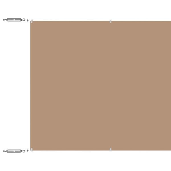 Senkrechtmarkise Taupe 140x800 cm Oxford-Gewebe