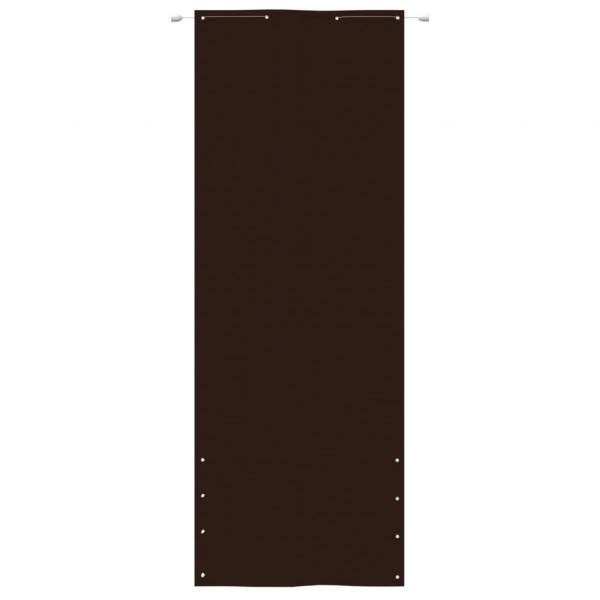 Balkon-Sichtschutz Braun 80x240 cm Oxford-Gewebe