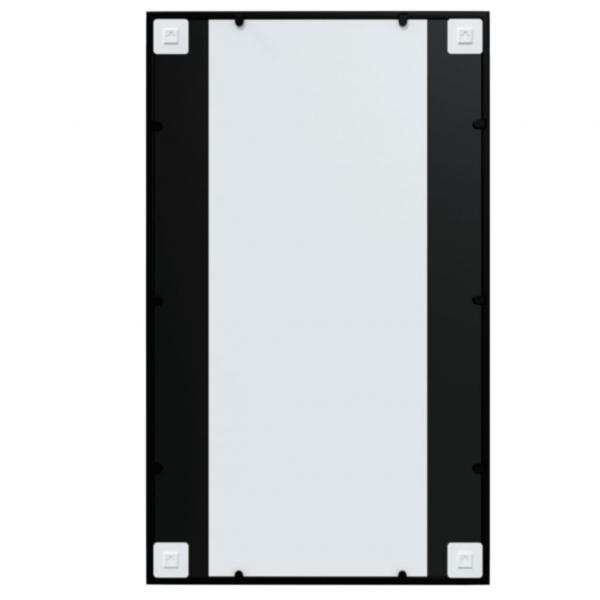 Wandspiegel 3 Stk. Schwarz 100x60 cm Metall