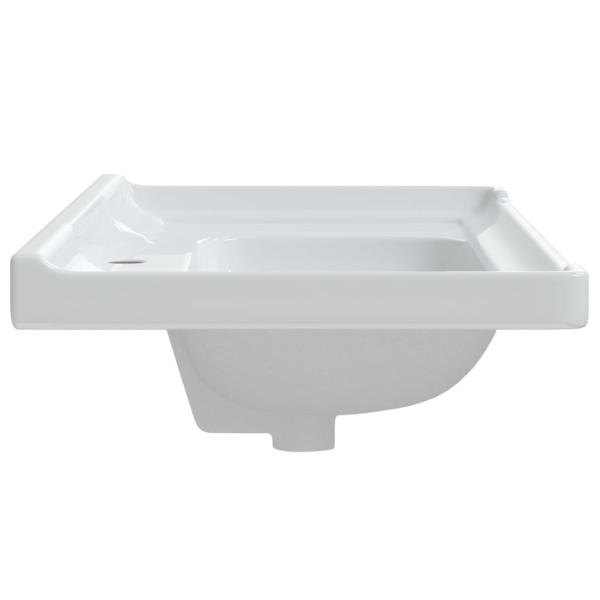 Waschbecken Weiß 91,5x48x23 cm Rechteckig Keramik