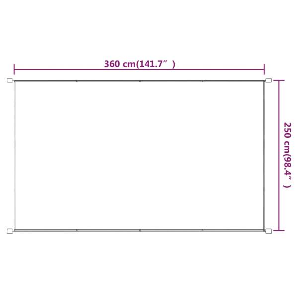 Senkrechtmarkise Blau 250x360 cm Oxford-Gewebe