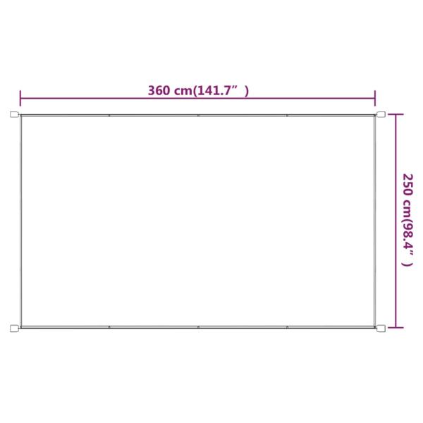 Senkrechtmarkise Blau 250x360 cm Oxford-Gewebe