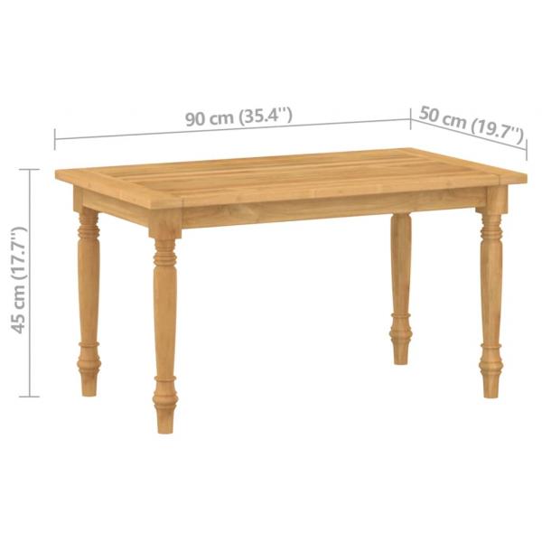 4-tlg. Garten-Lounge-Set Massivholz Teak