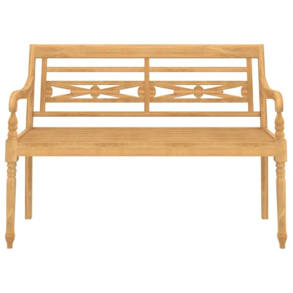 4-tlg. Garten-Lounge-Set Massivholz Teak