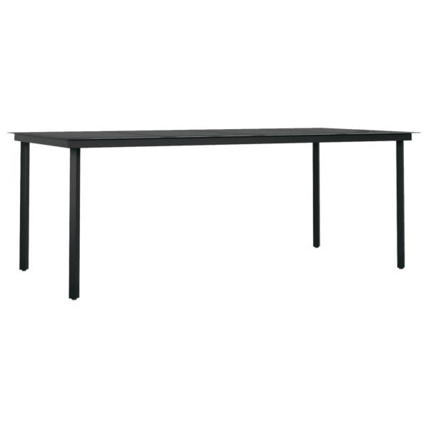 9-tlg. Garten-Essgruppe mit Kissen Poly Rattan und Glas