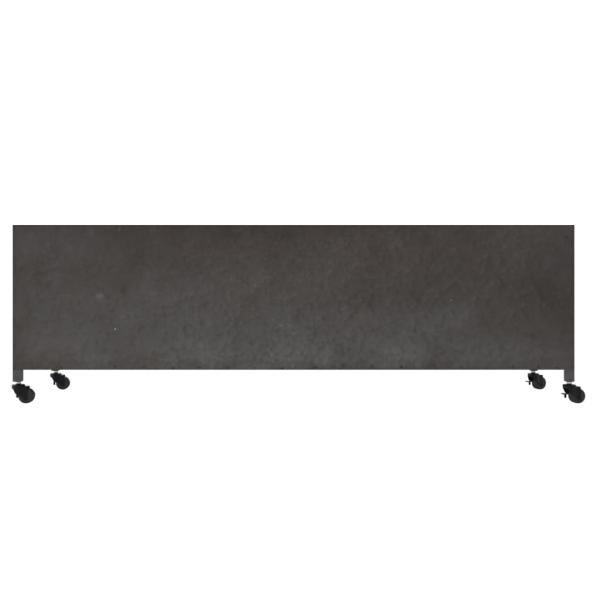 ARDEBO.de - TV-Schrank Silbern 110x30x40 cm Eisen