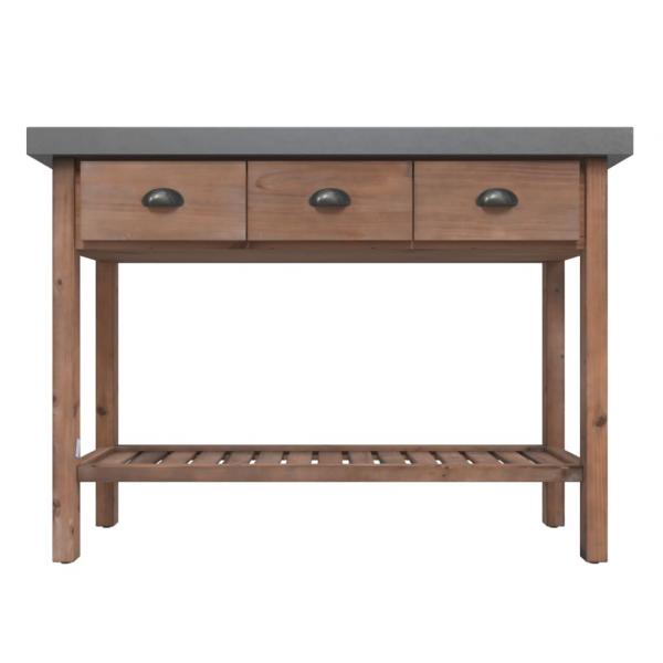 ARDEBO.de - Konsolentisch 110x35x80 cm Massivholz Tanne