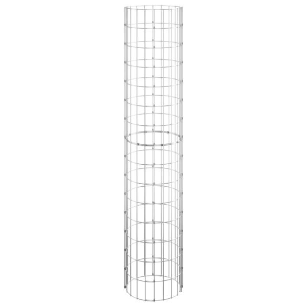 Gabionen-Säule Rund Verzinkter Stahl Ø30x150 cm