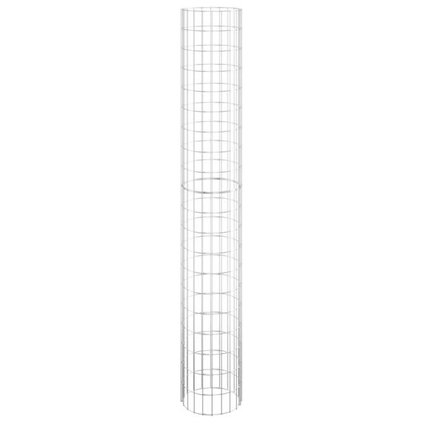 Gabionen-Säule Rund Verzinkter Stahl Ø30x200 cm