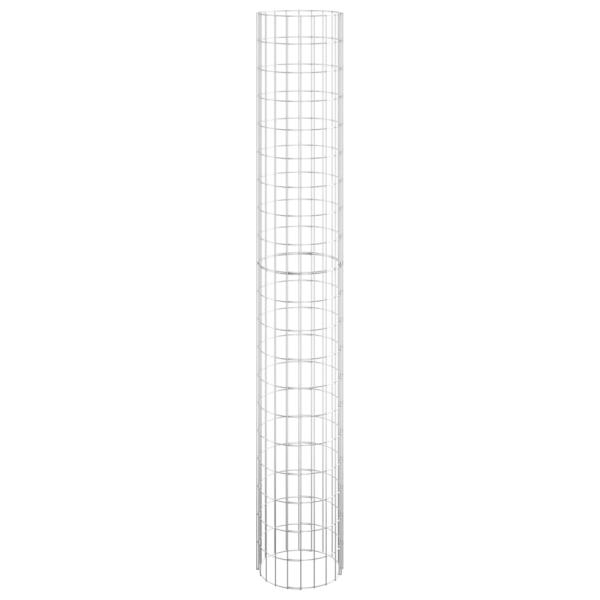 Gabionen-Säule Rund Verzinkter Stahl Ø30x200 cm