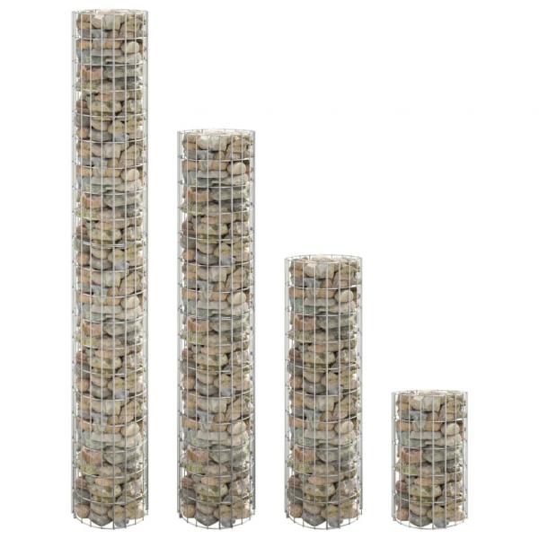ARDEBO.de - Gabionen-Hochbeete 4 Stk. Rund Ø30x50/100/150/200 cm
