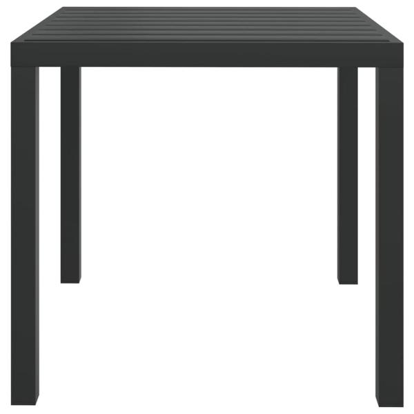5-tlg. Garten-Essgruppe mit Kissen Poly Rattan Schwarz