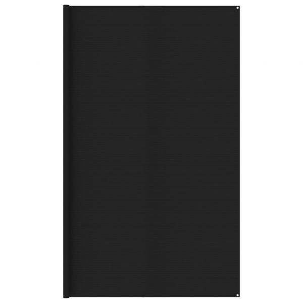 ARDEBO.de - Zeltteppich 400x400 cm Schwarz HDPE