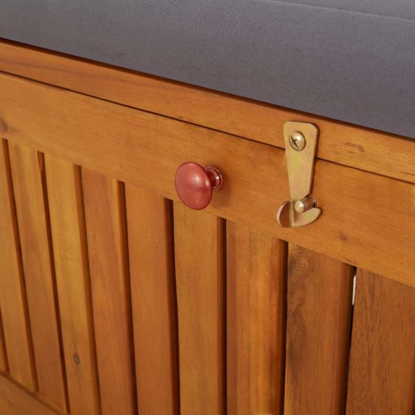 Truhenbank mit Kissen 170 cm Massivholz Akazie