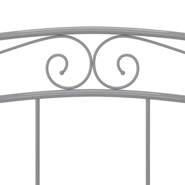 Bett Grau Metall 140x200 cm