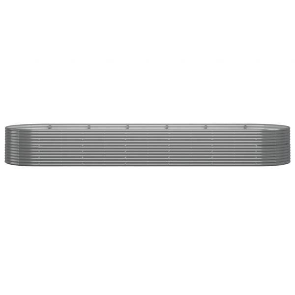 ARDEBO.de - Hochbeet Pulverbeschichteter Stahl 510x140x68 cm Grau