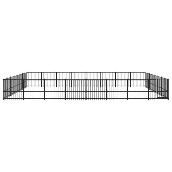 Outdoor-Hundezwinger Stahl 60,22 m²