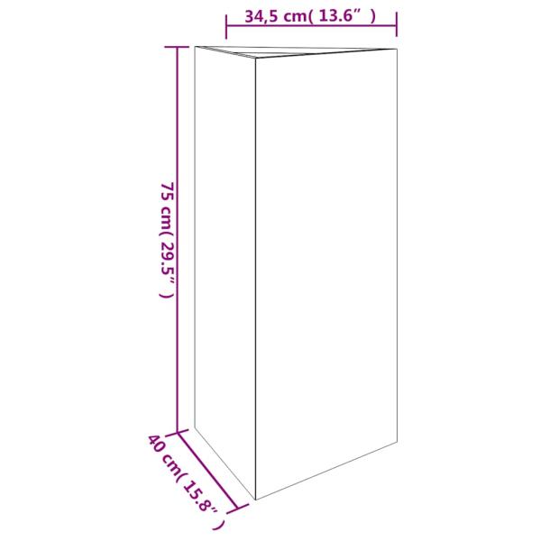 Pflanzkübel 40x34,5x75 cm Cortenstahl