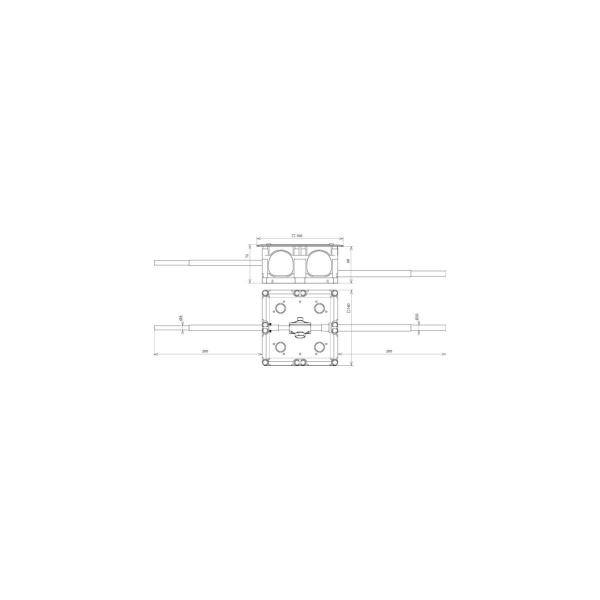 Dehn Trennstellenkasten Mit starren Anschlussfahnen TSK 140X140 V2A AF8 10 L200 STTZN (476010)