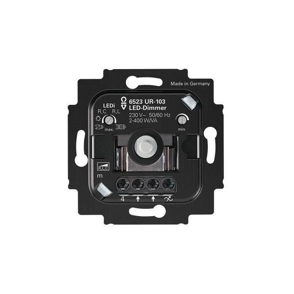 ARDEBO.de Busch-Jaeger 6523 UR-103 Busch-Drehdimmer, UP, LED, 2-400W (2CKA006512A0344)