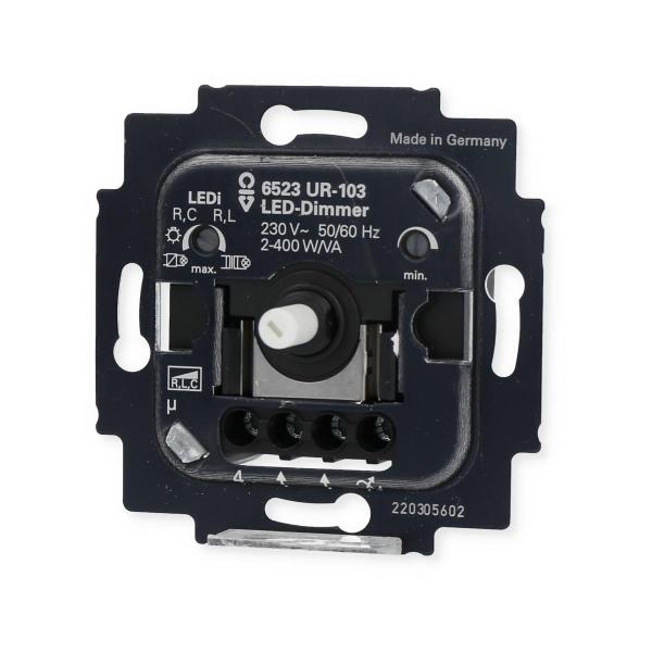 Busch-Jaeger 6523 UR-103 Busch-Drehdimmer, UP, LED, 2-400W (2CKA006512A0344)