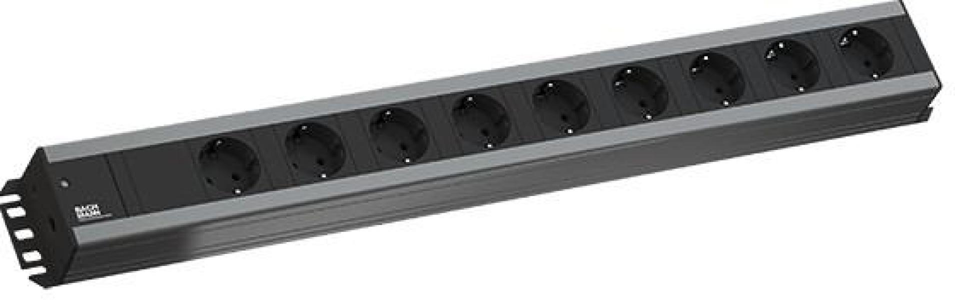 ARDEBO.de Bachmann 300.001 Handwerkerleiste, ohne Schalter, 9-fach, grau