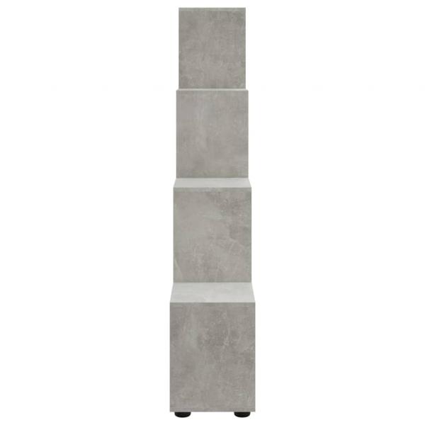 Treppenregal Betongrau 142 cm Holzwerkstoff
