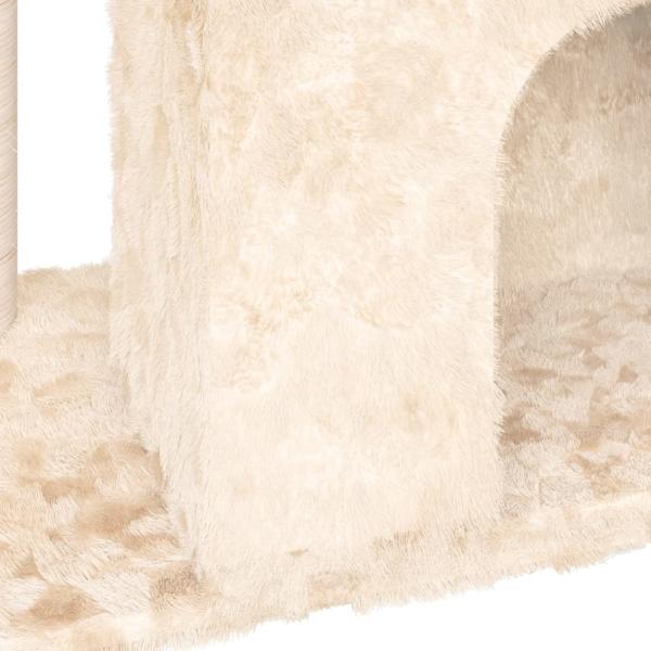 Kratzbaum mit Sisal-Kratzsäule Creme 51 cm