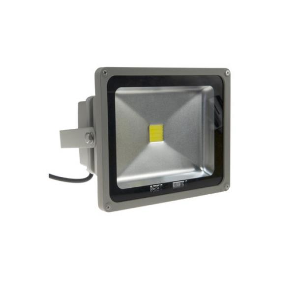 Newlec 90500031643 LED Floodlight Grey 100-240V 30W 6500K (Menge: 6 Stück je Bestelleinheit)