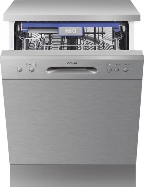 Amica GSP 14755-1 E Geschirrspüler mit Edelstahlfront, unterbaufähig,  49dB, 14 Maßged