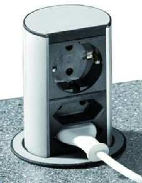 ARDEBO.de Bachmann 928.002 Schutzkontaktsteckdose 2-fach, Elevator