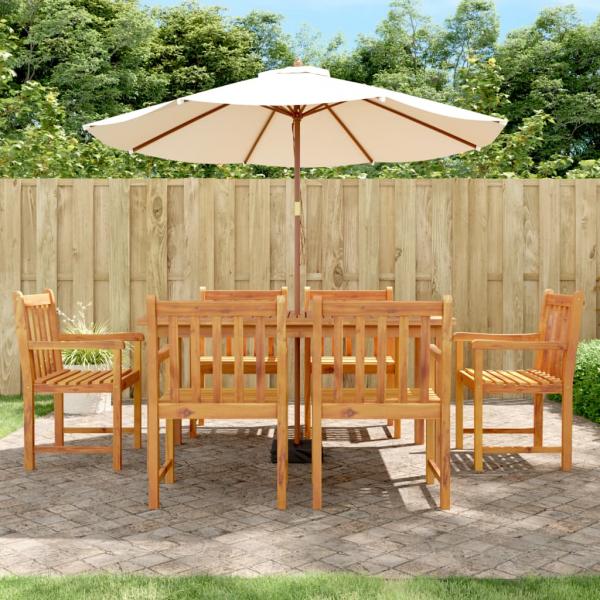 ARDEBO.de - Gartenstühle 6 Stk. 56x55,5x90 cm Massivholz Akazie