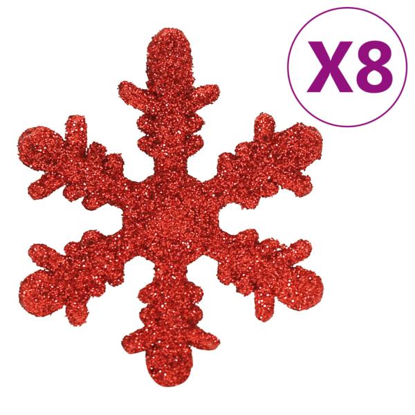 111-tlg. Weihnachtskugel-Set Rot Polystyrol