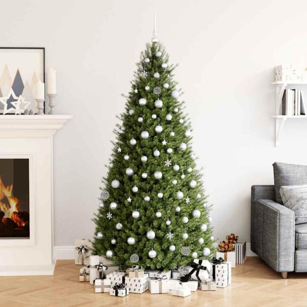 ARDEBO.de - 111-tlg. Weihnachtskugel-Set Silbern Polystyrol