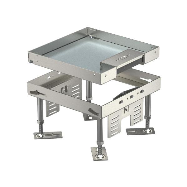 ARDEBO.de - RKSN2 4 VS 20 Quadratische Kassette mit Schnurauslass 200x200mm, A2, 1.4301