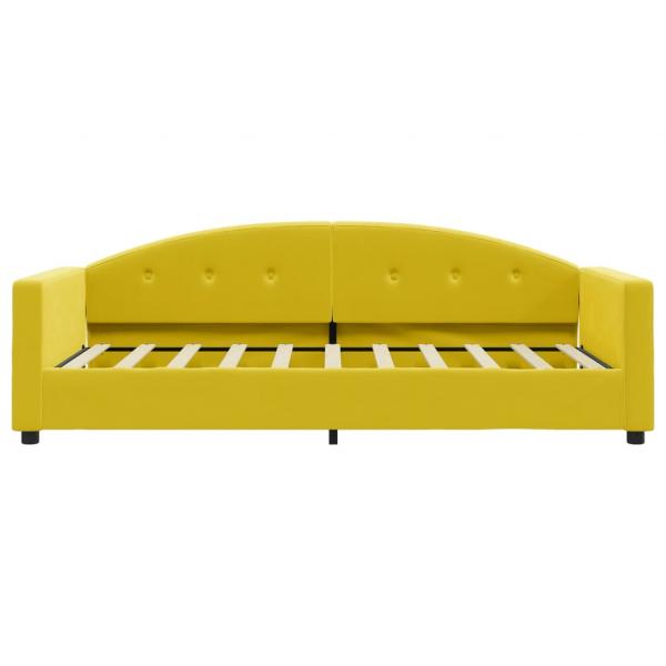 Tagesbett Gelb 80x200 cm Samt