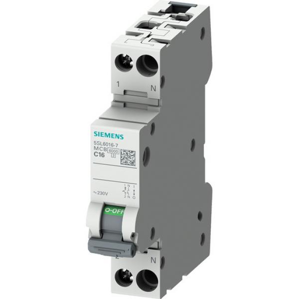ARDEBO.de - 5SL6010-6 LEITUNGSSCHUTZSCHALTER 230V 6KA, 1+N-POLIG/1TE B10