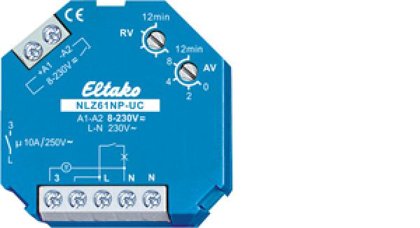 ARDEBO.de - NLZ61NP-UC Nachlaufschalter UC. 1 Schließer nicht potenzialfrei 10A/250V AC