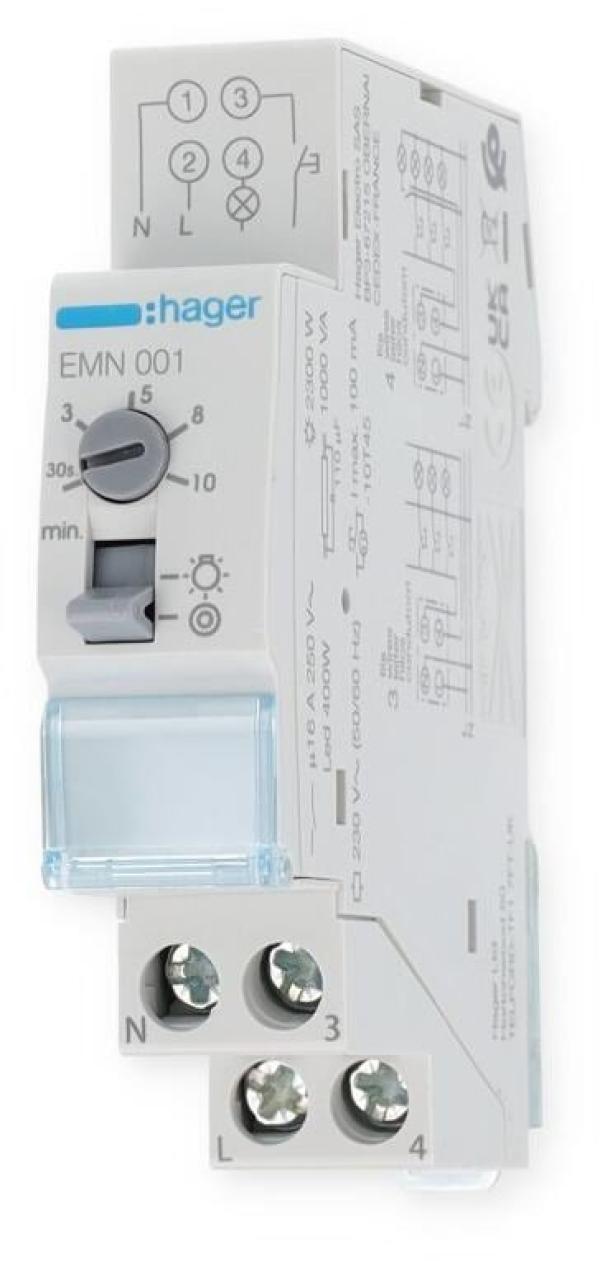 Hager EMN001 Treppenlichtzeitschalter 16A, 230V