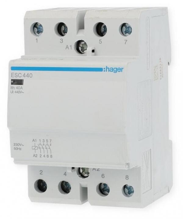 ARDEBO.de Hager ESC440 Installationsschütz 40A 4 Schließer 230V