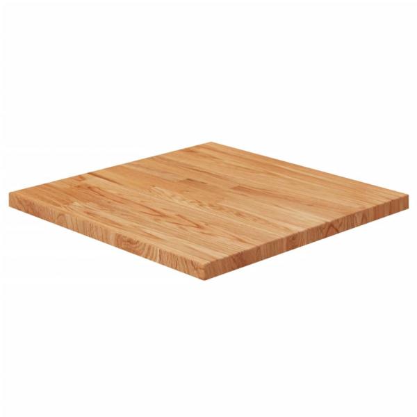 ARDEBO.de - Tischplatte Quadratisch Hellbraun 50x50x2,5cm Behandelte Eiche