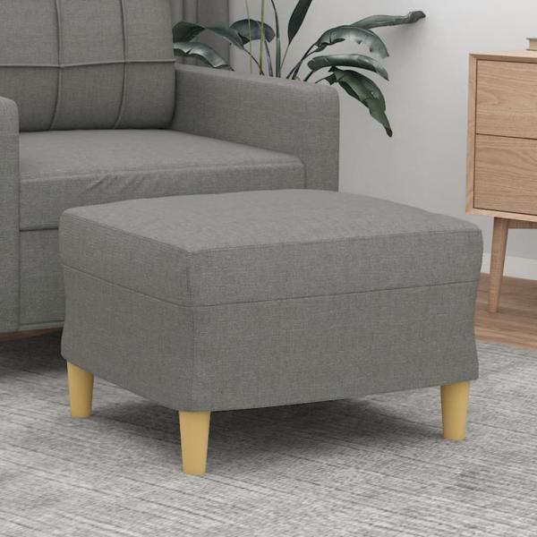ARDEBO.de - Fußhocker Dunkelgrau 60x50x41 cm Stoff
