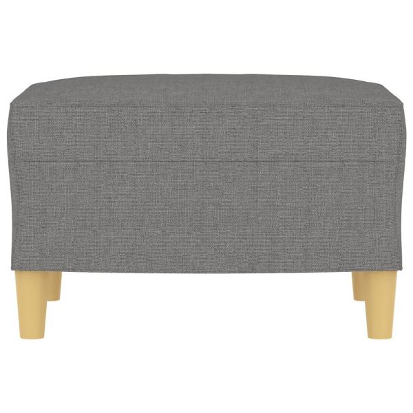 Fußhocker Dunkelgrau 60x50x41 cm Stoff
