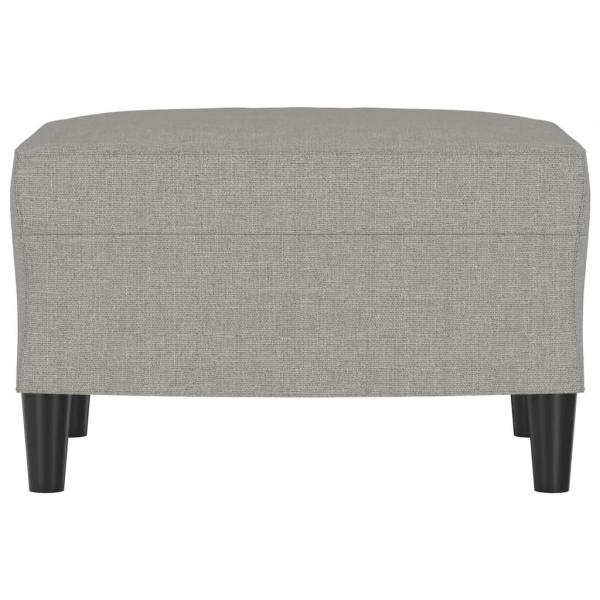 Fußhocker Hellgrau 60x50x41 cm Stoff