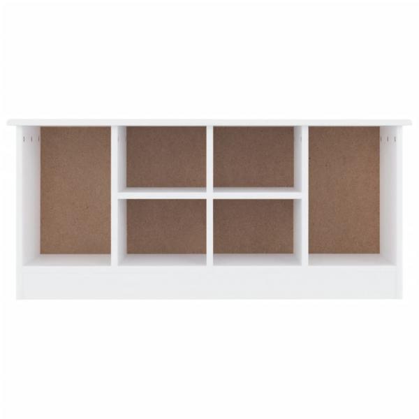 Schuhbank ALTA Weiß 100x35x45 cm Massivholz Kiefer