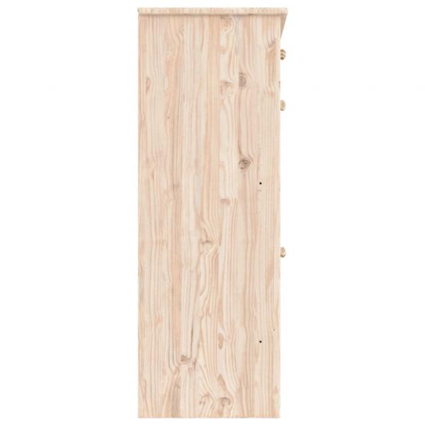 Schuhschrank ALTA 77x35x96 cm Massivholz Kiefer