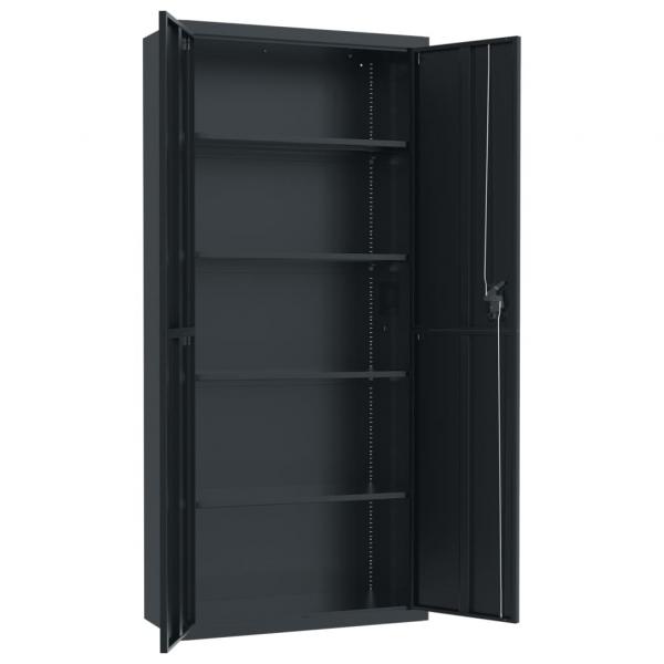Aktenschrank Anthrazit 90x40x240 cm Stahl